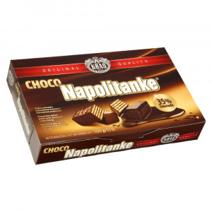 Napolitanke s čokoladnim oblivom