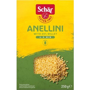 Jušne testenine iz riža in koruze, obročki Anellini