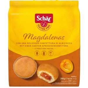 Magdalenas, biskvitne tortice z mareličnim nadevom
