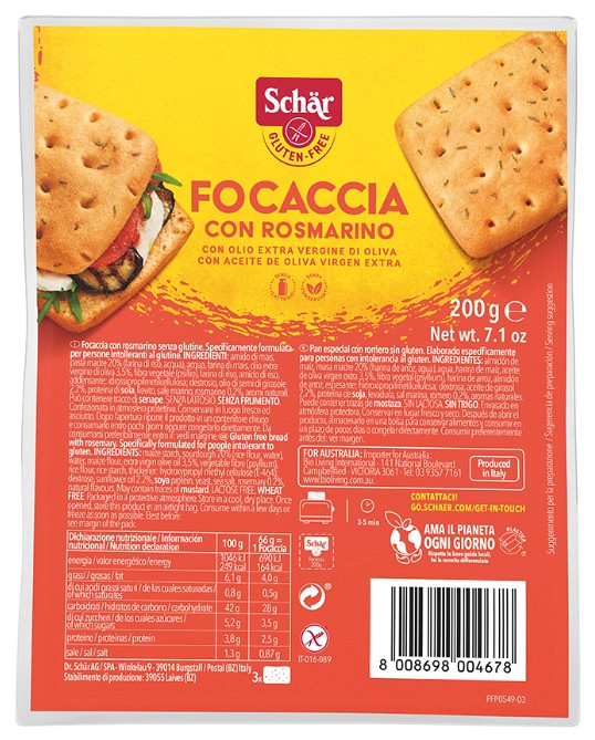 Kruhki z rožmarinom Focaccia